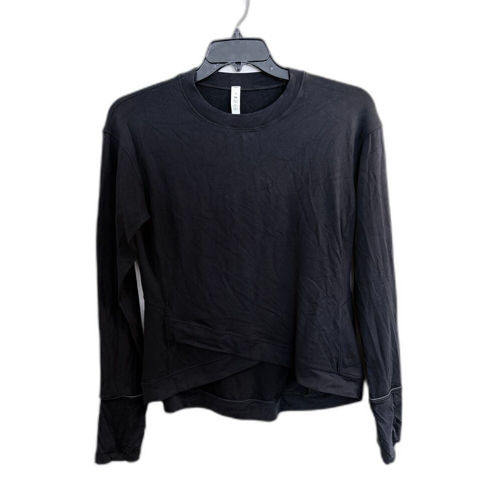 Lululemon It’s Rulu Run Long Sleeve Top - Black -‎ Size 10